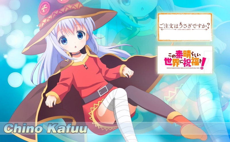 lifestyles, 1080P, fan art, anime girls, creativity, Megumin, representation, blue, communication, Gochuumon wa Usagi Desu ka, Gochuumon wa Usagi Desu ka?
