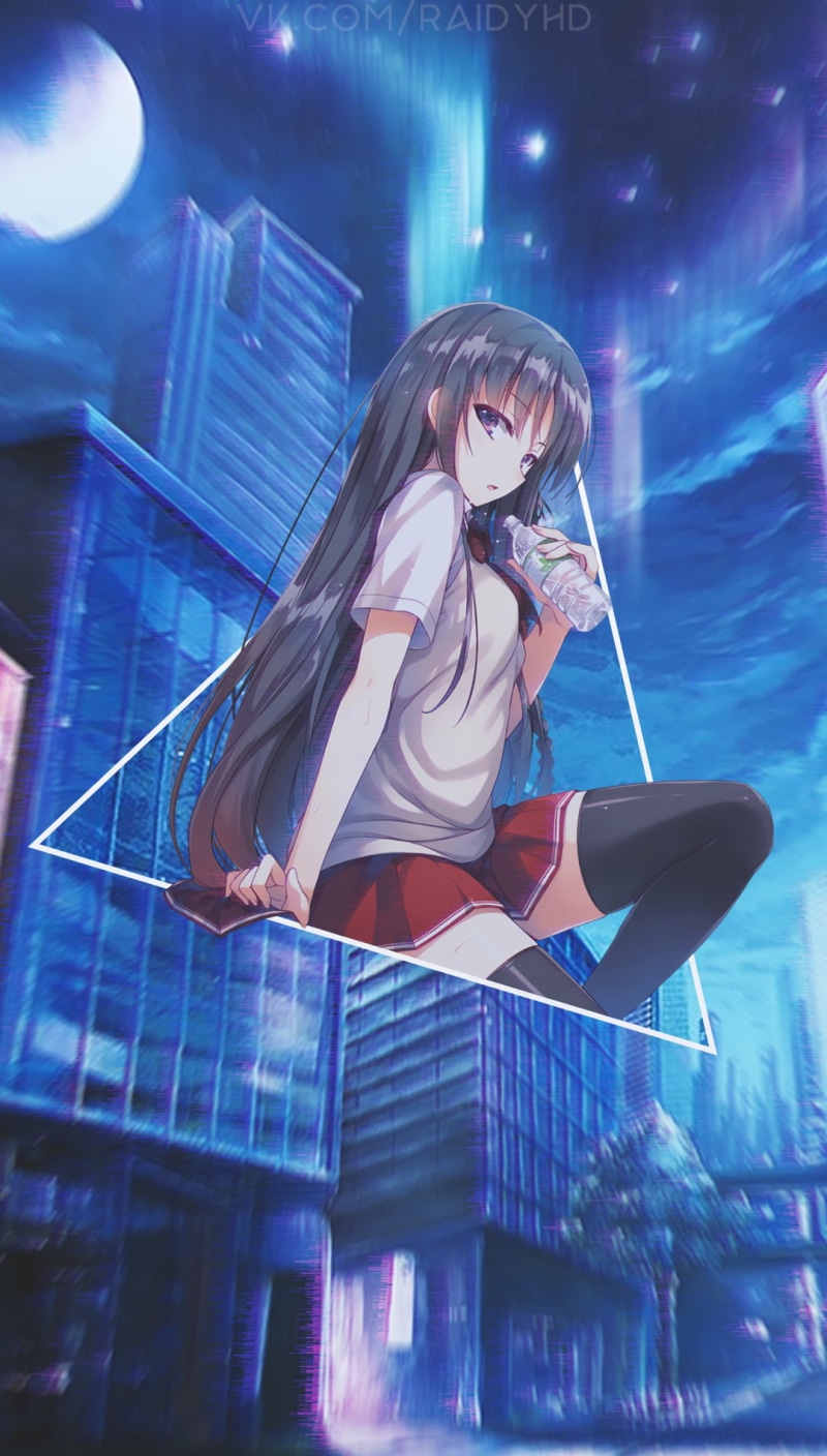 anime girls, picture-in-picture, anime, Youkoso Jitsuryoku Shijou Shugi no Kyoushitsu e, Horikita Suzune, 720P