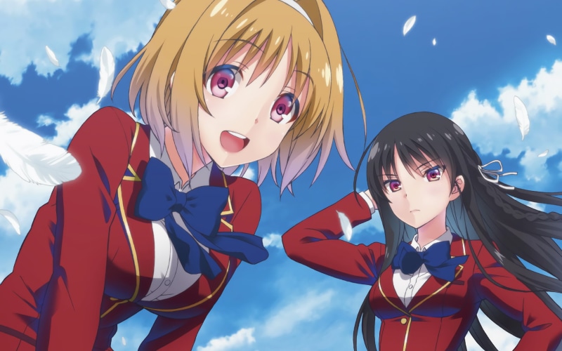 Youkoso Jitsuryoku Shijou Shugi no Kyoushitsu e, anime, Kushida Kikyou, Horikita Suzune, anime girls, 1080P