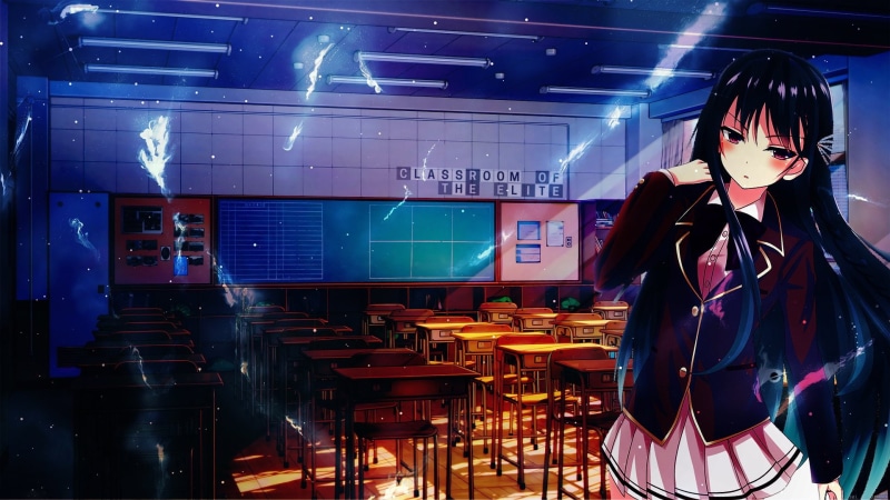 1080P, Classroom, Suzune Horikita, Classroom of the Elite, Anime