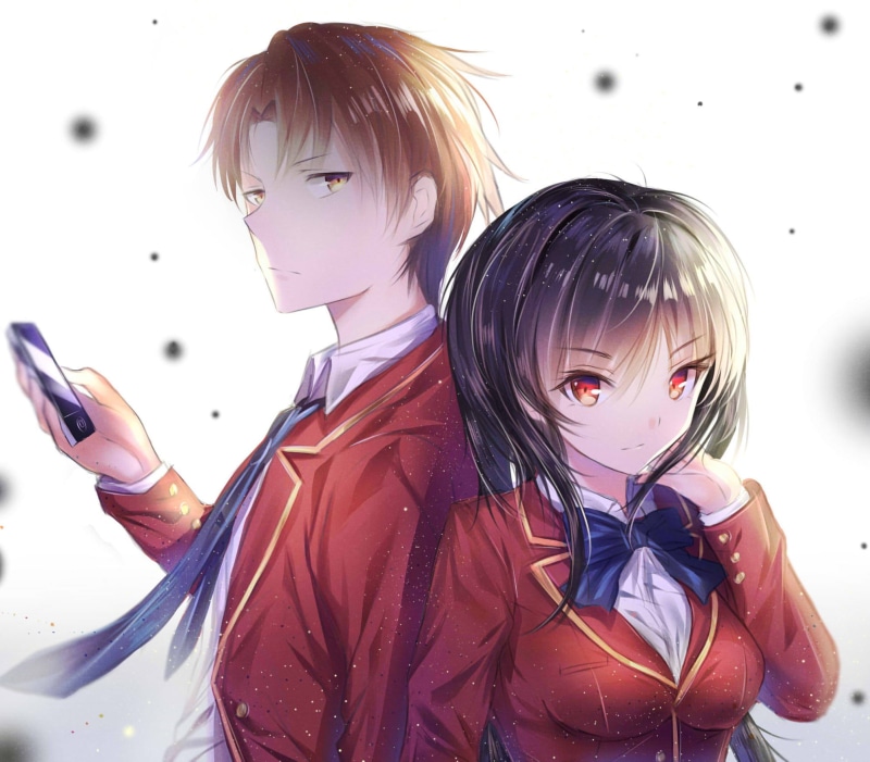 Suzune Horikita, Kiyotaka Ayanokōji, Anime, Classroom of the Elite, 1080P