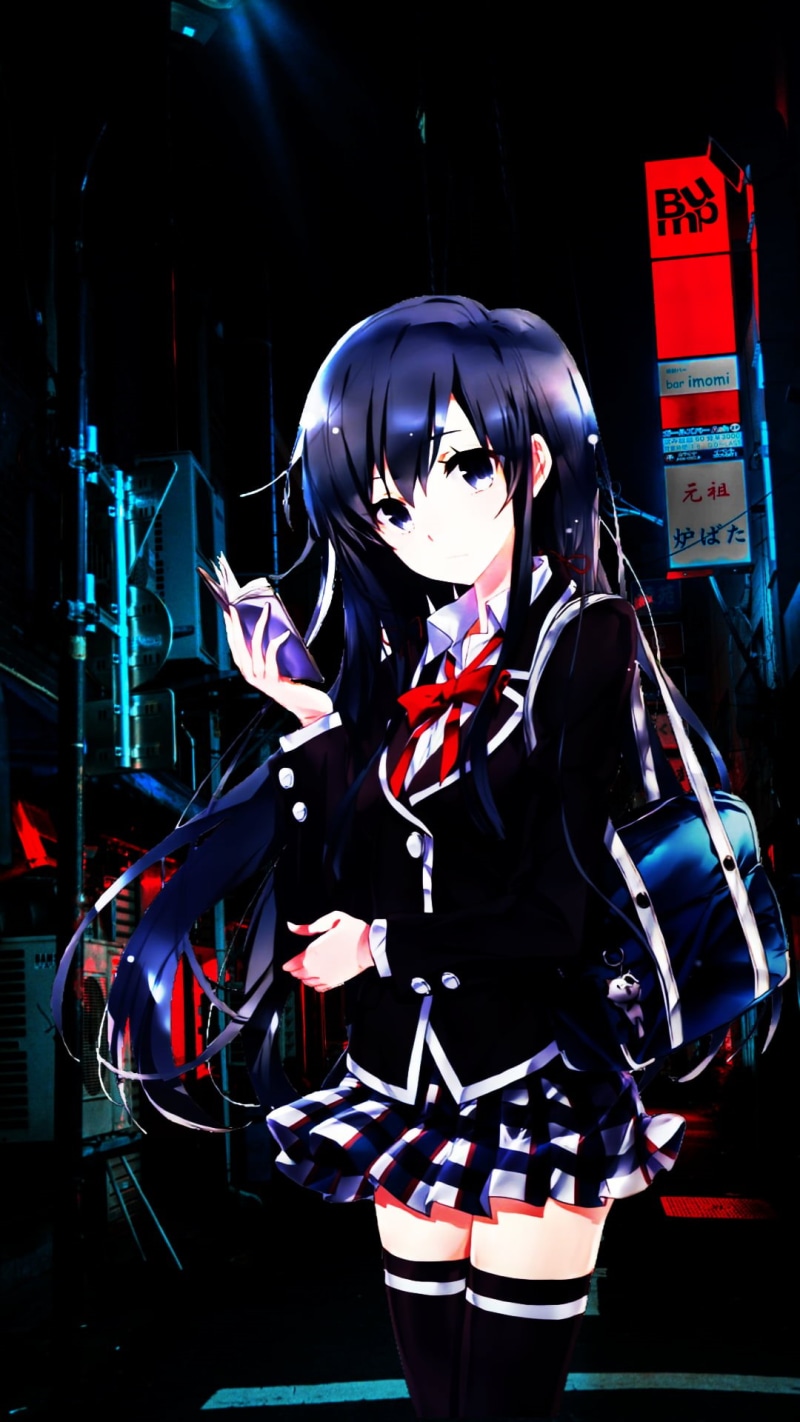 Yahari Ore no Seishun Love Comedy wa Machigatteiru, Yukinoshita Yukino, anime, anime girls, waifu2x, 1080P