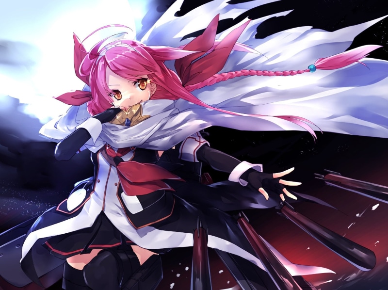 collection, kantai, kawakaze, 720P, touya, waifu2x, thighhighs, braids, hair, (kancolle), skirt, pink, kyougoku, eyes, orange