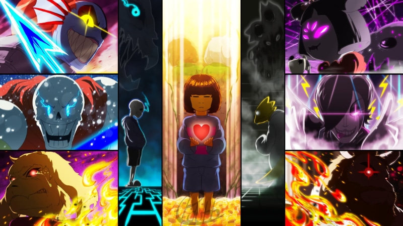 variation, indoors, large group of objects, no people, Undertale, male likeness, art and craft, creativity, human representation, female likeness, retail