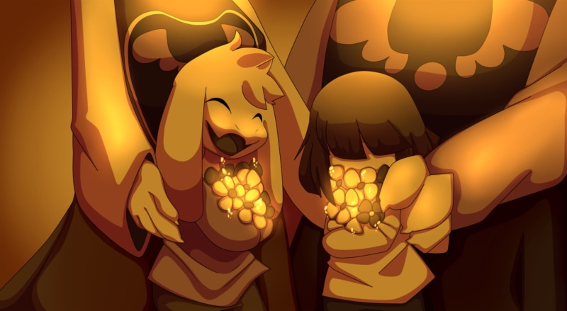 mask, no people, indoors, art and craft, representation, bone, Video Game, Undertale, Flower, human representation, close-up, human skeleton, Asgore (Undertale)
