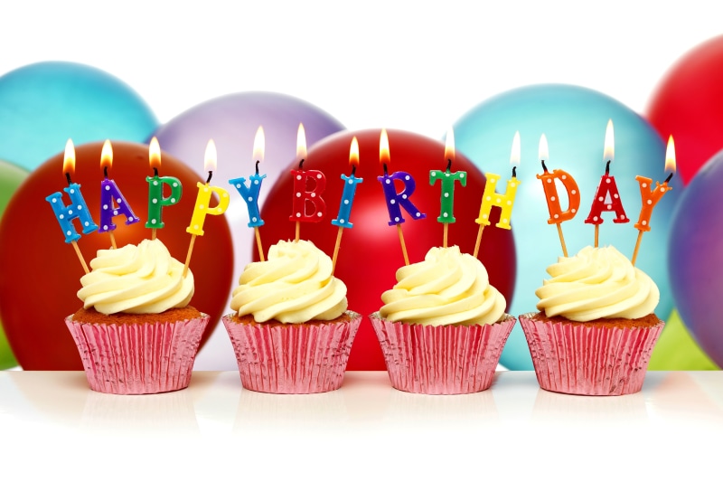 candles, red, birthday candles, indoors, gourmet, yellow, sweet, no people, cupcake, four, Birthday, fun, celebration, freshness, candle, party - Social Event