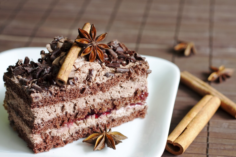 sweet Pie, Anis, candy, freshness, pastry, cream, 4K, cacao Fruit, gourmet, no people, table, star anise, close-up, torte, still life, dark, anise, brownie