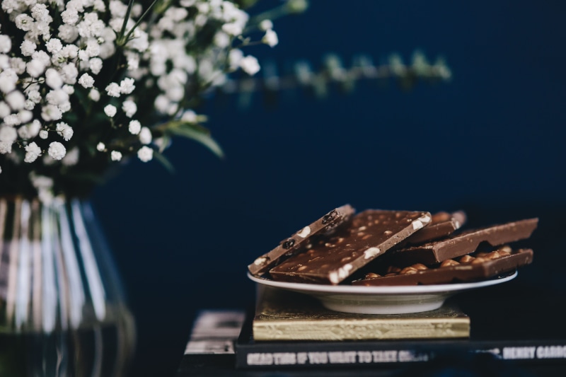 sweet food, no People, plate, dessert, cake, candy, selective focus, baked, nature, food, plant, snack, close-up, chocolate, publication, 5K, temptation