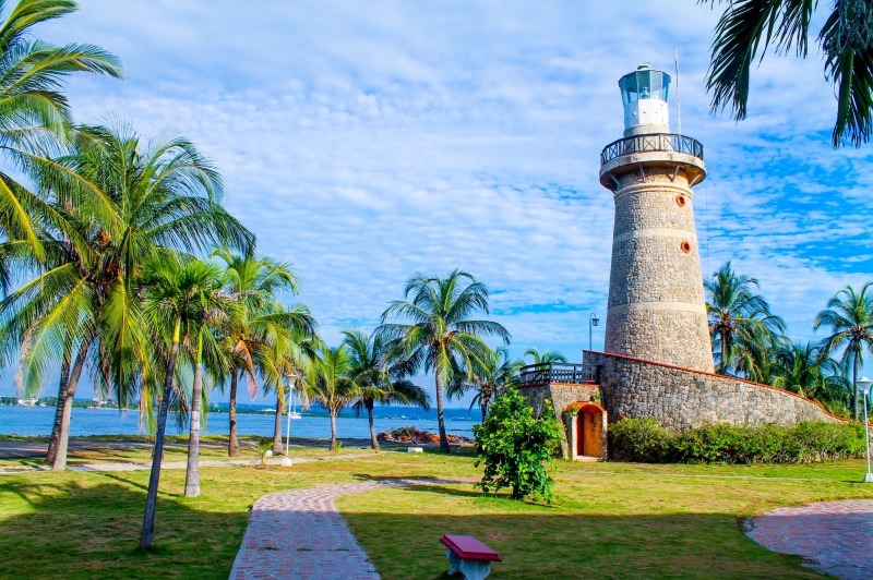 surrounded, cartagena, day, grass, heaven, Colombia, sea, nature, tower, architecture, shore, perfect, plant, colombia, outdoors, palm, vacation, Cartagena