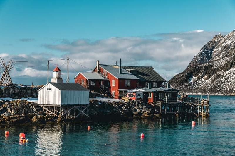 nature, clouds, bay, house, building exterior, seashore, scenics - nature, lifebuoy, sky, no people, water, architecture, mode of transportation, waterfront