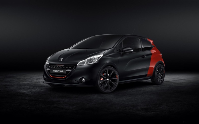 cars, anniversary, hatchback, th, gti, black, edition, door, peugeot, 1080P, limited, 30th, 2014, red