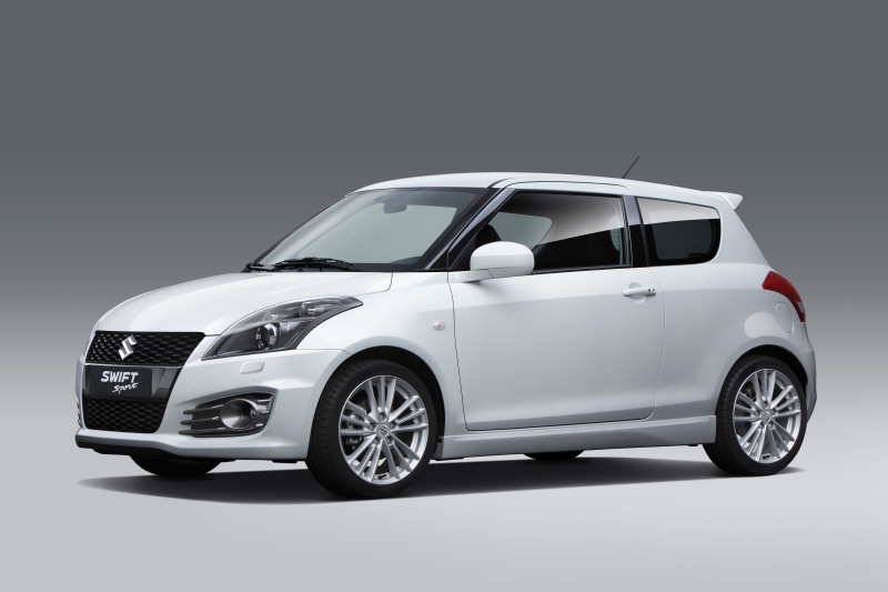 swift, Suzuki, travel, gray, car, land vehicle, retro styled, no people, transportation, studio shot, motor vehicle, chrome, wheel, sports car, white, mode of transportation
