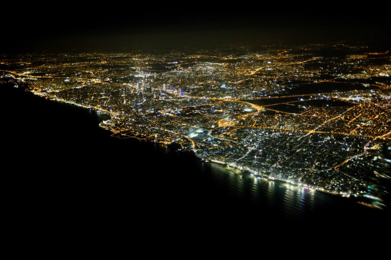 city, nature, israel, cityscape, space, nightlife, illuminated, aerial view, sea, outdoors, environment, building exterior, glowing, night, sky, scenics - nature