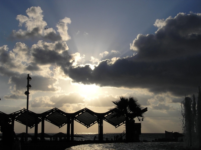 aviv, israel, sunset, tel-aviv, 1080P, tel, 3d and abstract