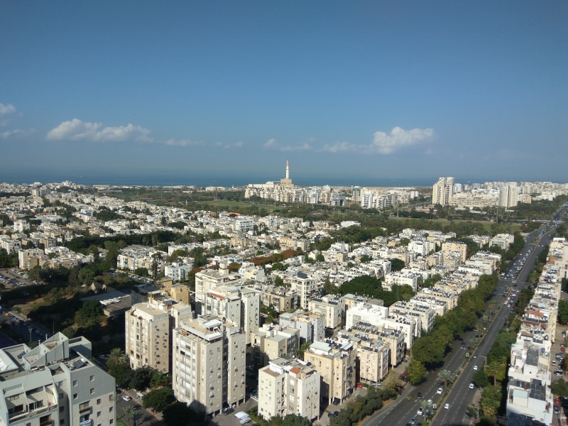 horizon, city, sky, day, cloud - sky, crowd, outdoors, history, townscape, tel, built structure, israel, skyscraper, cityscape, residential district, crowded