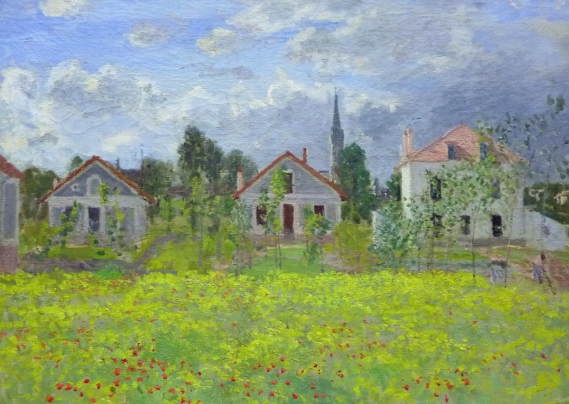 The house in Argenteuil, Claude Monet, 1080P, landscape, picture