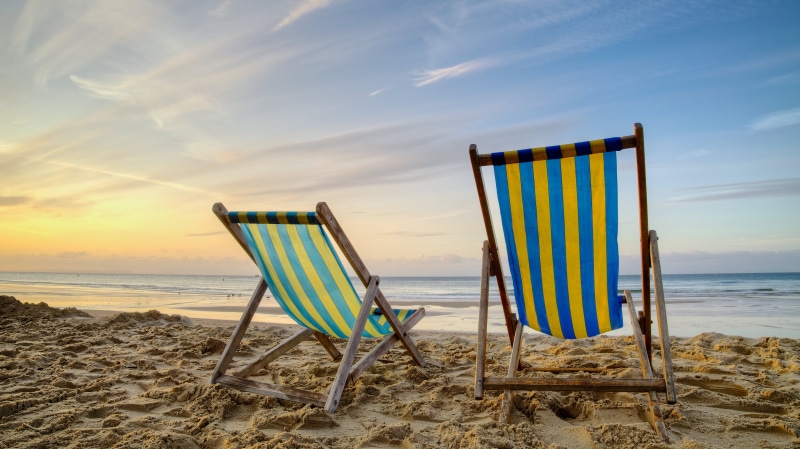 5K, holiday, resort, shore, summer, beach, sunny, relaxation, lonely, copy, sunbath, sky, dream, recliner, sea, coast, england, wooden, vacation, furniture