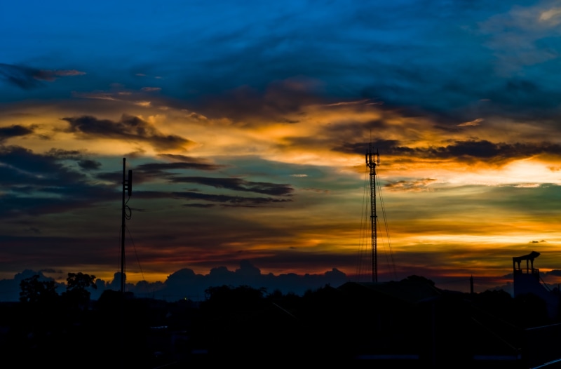 silhouette, idyllic, scenics - nature, built structure, 4K, Manila, sunset, tranquility, dramatic sky, cloud - sky, architecture, sky, nature, no people
