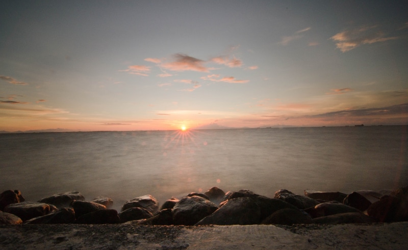 sea, body, solid, Travel, tranquility, Nature, Manila, 2K, bay, land, horizon over water, beauty in nature, Photography, water, Philippines, sun, outdoors