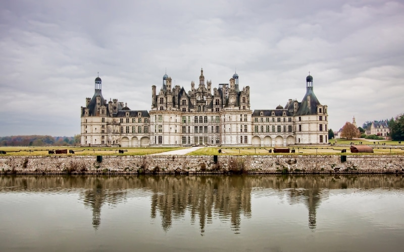 Château Chambord, castle, France, renaissance, old building, chateau, 1080P