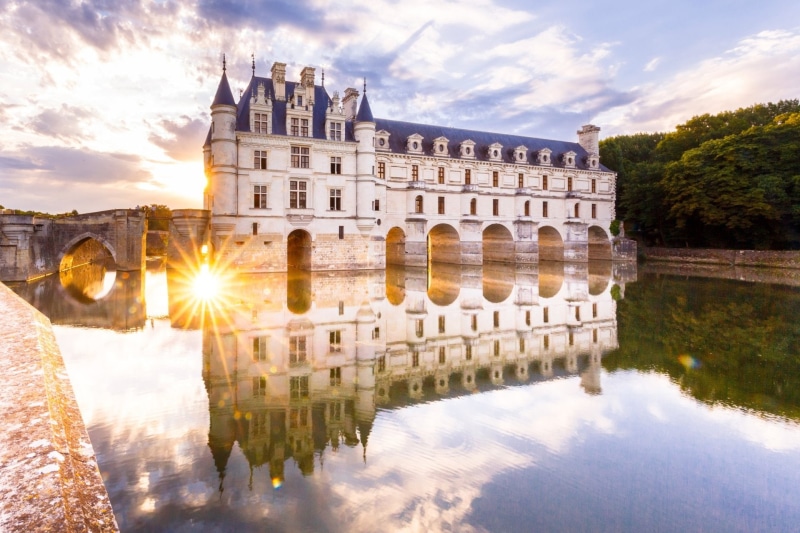 1080P, France, Castle, Building, Reflection, Château De Chenonceau, Castles