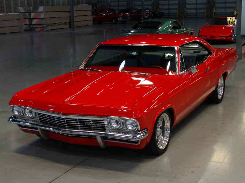 impala, 1965, red, 2K, chevrolet, chevy, cars, classic