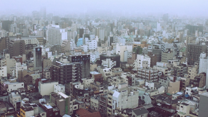 crowd, skyscraper, 1920x1080 px, cars, town, cityscape, building exterior, landscape, day, financial district, urban, parking, MIST, Urban photo, nature