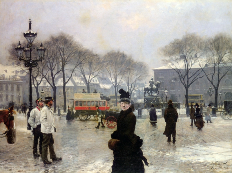 painting, artwork, Paul Gustav Fischer, 2K, classical art