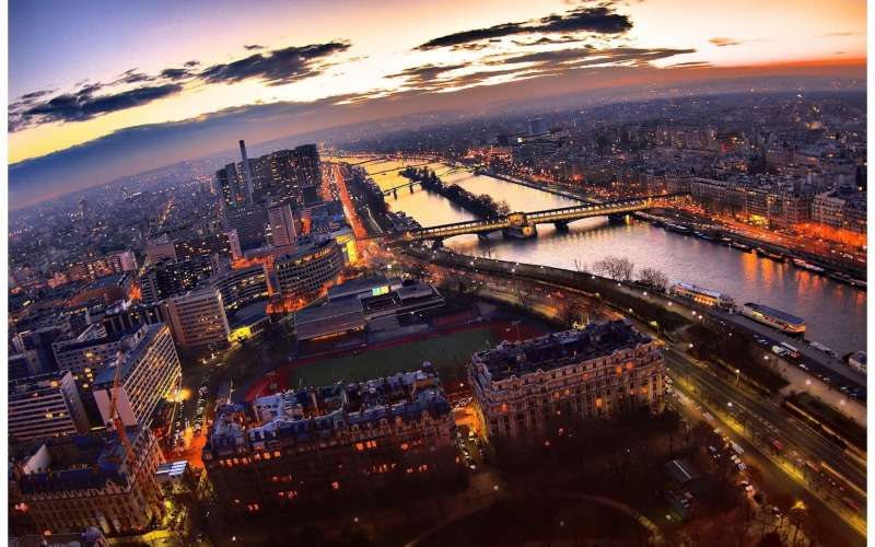 brazil, landscape, sunset, urban, sky, aerial view, city, metropole, 1080P, building, sao, paulo