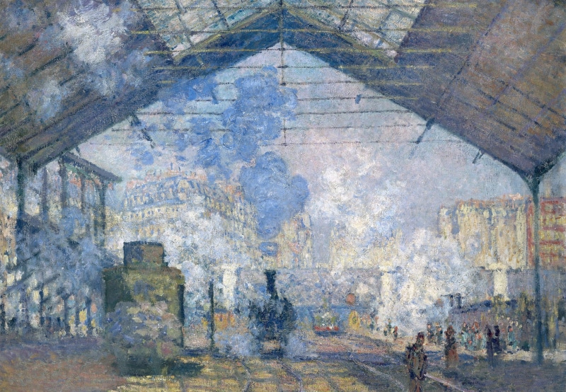 picture, Claude Monet, genre, The Station Saint-Lazare. Appearance, 1080P