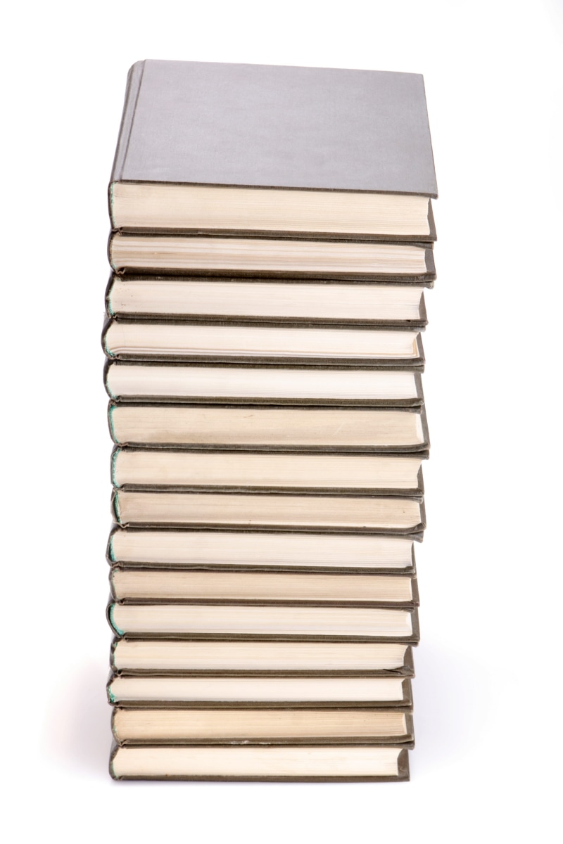 literature, large group of objects, read, striped, studio shot, white, published, container, book, hardcover book, copy space, science, publication, still life