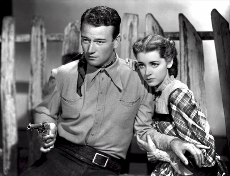 marsha hunt, singer, two people, movie, john wayne, people, lifestyles, young Adult, teenage boys, american, s, actress, child, blacklisted, black And White