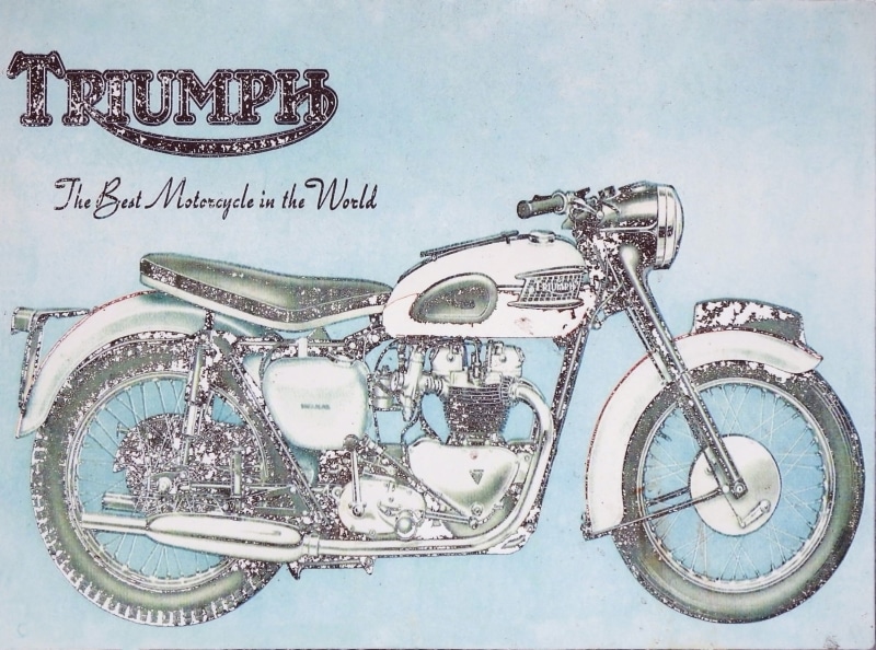paint, use, studio shot, no people, business, weathered, art, architecture, famous, metal, close-up, board, motorcycle, company, western script, motorbike