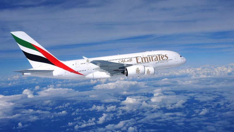 1080P, Emirates, Airbus A380, Aircraft, Airplane, plane, Cloud, airline, Aircrafts