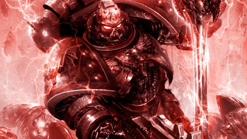 video games, 40k, robot, marines, space, hd, k, red, warhammer, 2K