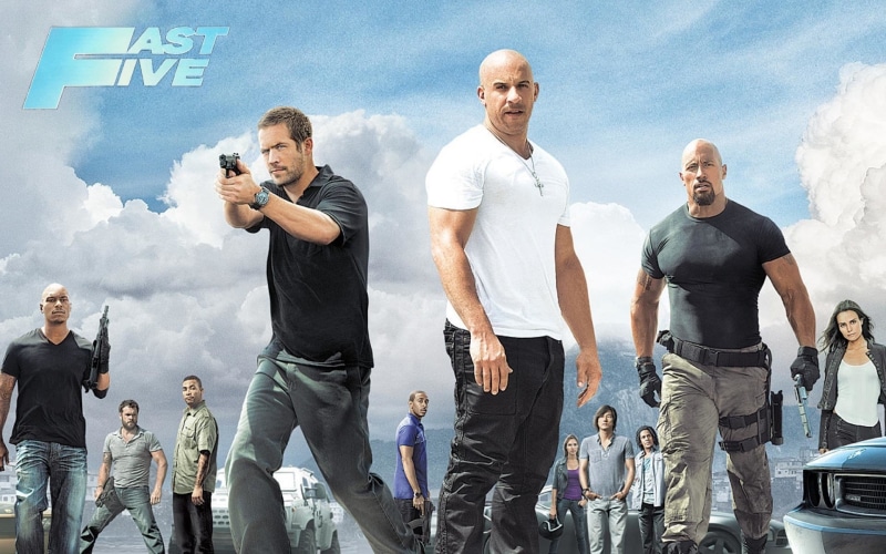 Luke Hobbs, Paul Walker, Jordana Brewster, Ludacris, 1080P, Dominic Toretto, Tej (Fast and Furious), Mia Toretto, Fast Five, Matt Schulze, Gisele Harabo