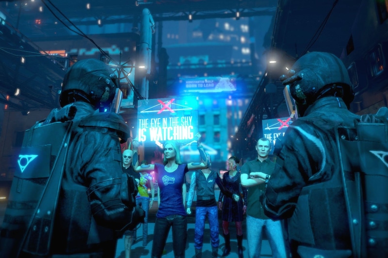 city, group of people, outdoors, 1080P, standing, night, women, series, togetherness, illuminated, adult, fantasy, 1dchap, men, Dreamfall, technology