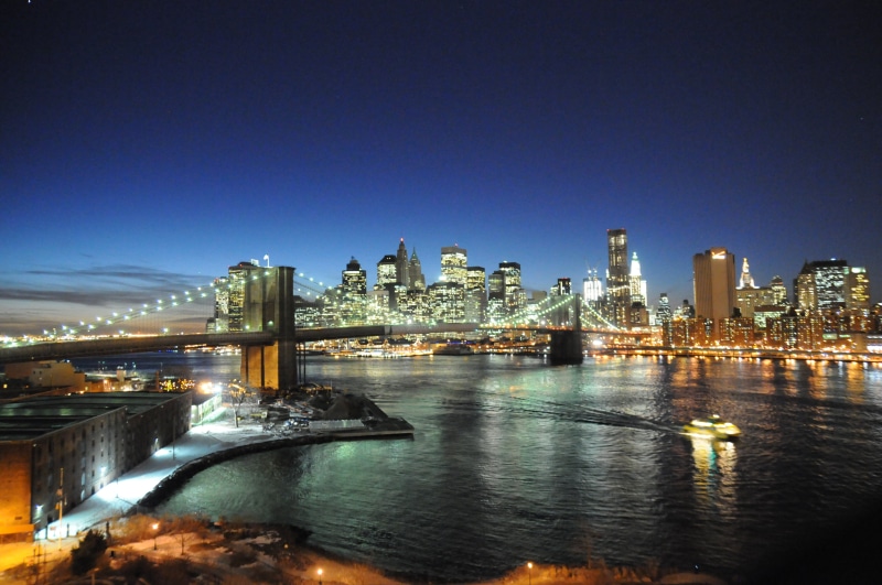 architecture, famous Place, urban Skyline, downtown District, office Building, cityscape, photography, river, illuminated, Brooklyn Bridge, aerial photography