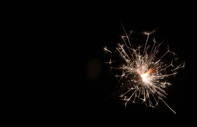 asterisk, new years eve, sparkler, Happy, new year 2017, excitement, long exposure, black background, hand, sparks, firework - man made object, Old And New