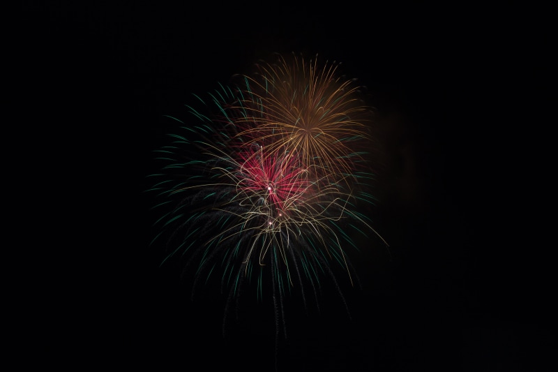 light, party - Social Event, marine, holiday, firework Display, fire - Natural Phenomenon, multi colored, low angle view, party, glowing, black background