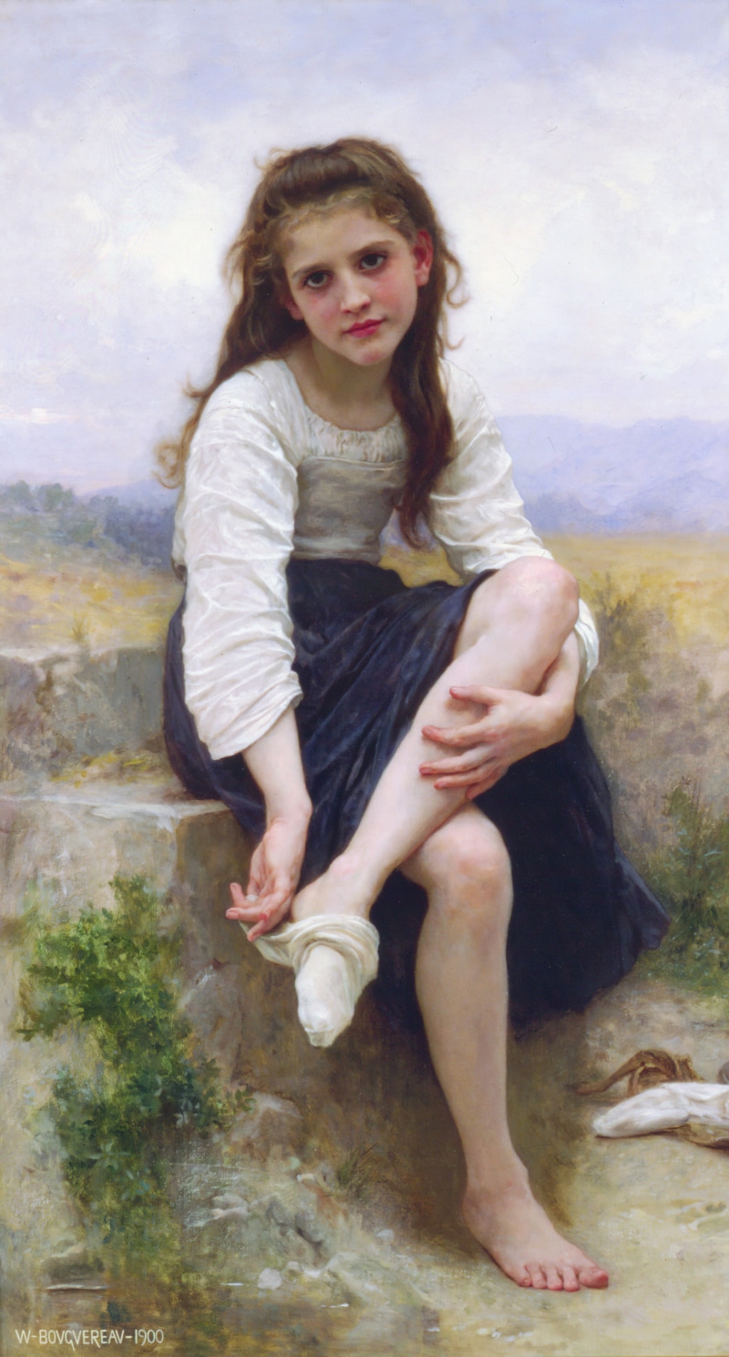 women, painting, William-Adolphe Bouguereau, 4K