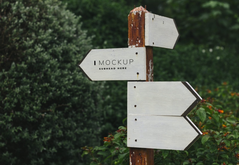 plants, signpost, no people, wood - material, close-up, focus on foreground, post, brown, wood, script, 4K, information sign, near, sign, symbol, site