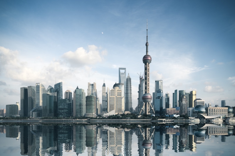Oriental Pearl, city Life, architecture, sunset, tourism, asia, no People, communications Tower, modern, office building exterior, financial District, china - East Asia