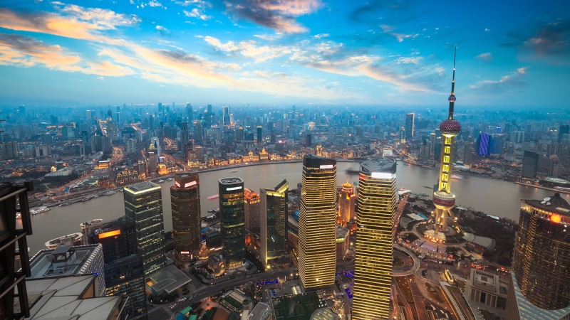 the Bund, downtown District, financial District, huangpu River, business, office Building, built Structure, cloud - sky, tower, night, finance, pudong