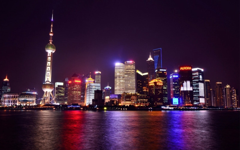 shanghai Tower, city Life, financial District, communications Tower, modern, reflection, landscape, night, downtown District, lights, oriental Pearl Tower - Shanghai