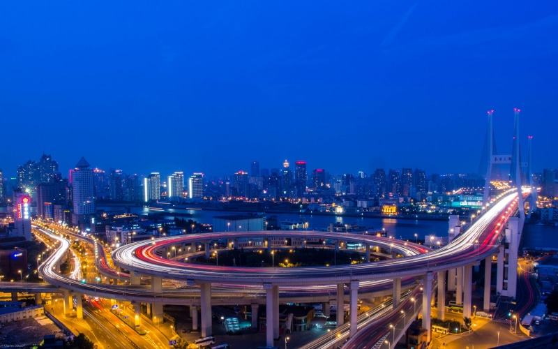 4K, Download 3840x2400 nanpu bridge, huangpu, river backgrounds, nanpu bridge, Shanghai