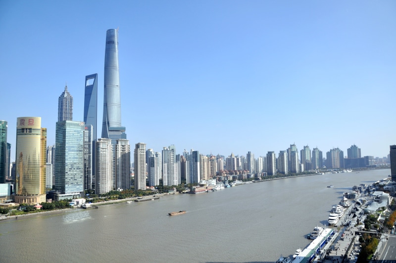 office, travel destinations, the scenery, street, tall buildings, clear sky, panoramic, skyscraper, no people, office building exterior, photo, day, 4K