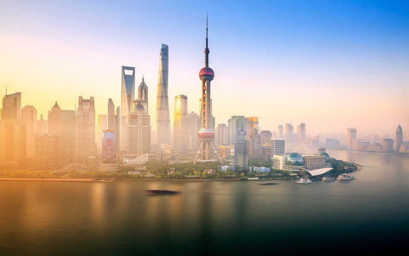 river, architecture, tall - high, residential district, office building exterior, waterfront, 2K, outdoors, pearl, financial district, oriental, travel destinations