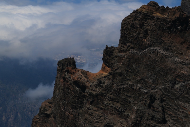 outdoors, panorama, physical geography, formation, beauty in nature, solid, day, no people, cloud - sky, canary islands, la isla bonita, caldera de taburiente