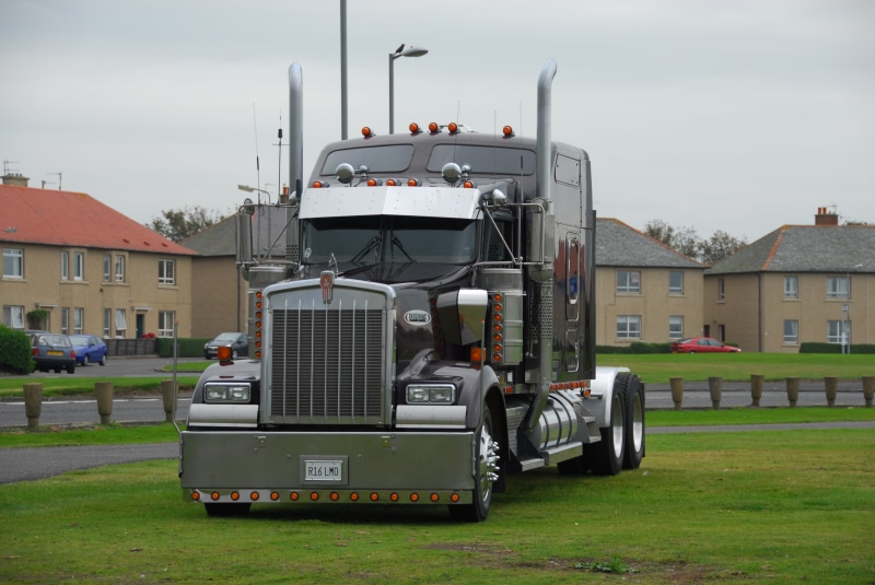 tractor, semi, kenworth, 4K, w900